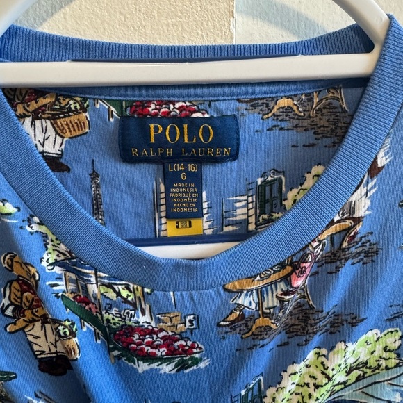 Polo Ralph Lauren Blue Graphic T-Shirt - Picture 3 of 4